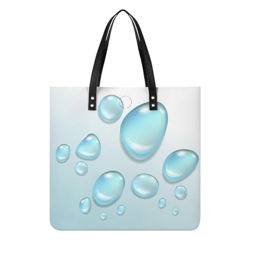 Sac à bandoulière femme au motif goutte d'eau bleue idéal pour vos voyages et escapades