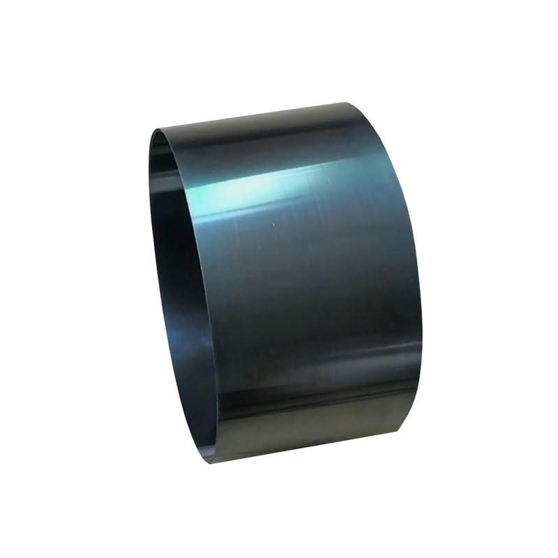 1 Piece DIY Spring Manganese Steel Strip Hardened Blue Hard Manganese Steel Strip in Coils 65MN Spring Steel Sheet Row (Black, 0.3X200X200MM)