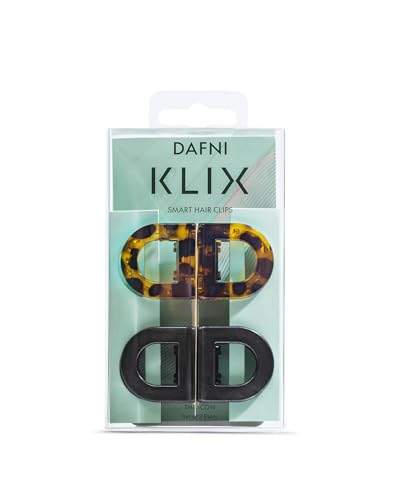 Image of DAFNI KLIX Magnetic Hair Clips - The Original Magnetic Hair Clips by DAFNI, Icon Design, Strong Hold, No Pull, Flat Comfort (Iconic Edit (2 Pairs))