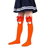 Medias de Navidad para niñas Medias hasta la rodilla para niñas Calcetines de Navidad para niños, calcetines cálidos para niños y niñas, calcetines novedosos de Navidad, (3-Sky Blue, 5-13 Years)