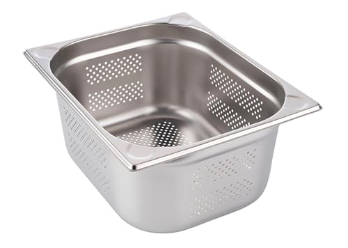 Contenitore Gastronorm APS | GN 1/2 Perforato Acciaio Inox | 265x325x200 Mm | Per Ristorazione E Buffet - Foto 11