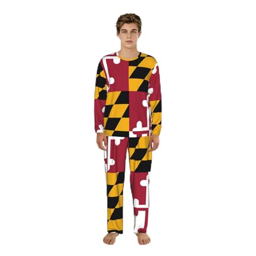 Pyjama homme Maryland vêtement détente manches longues soirée hiver S au 3XL
