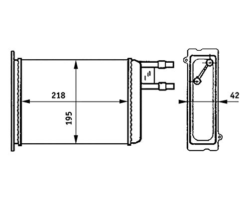 Mahle AH 147 000S - Heat Exchanger, interior heating