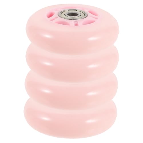 BESPORTBLE 4Pcs Roller Skate Wheels Replaceable Outdoor Indoor Wheels for Smooth Skating Durable Wear Resistant Suitable for Various Surfaces