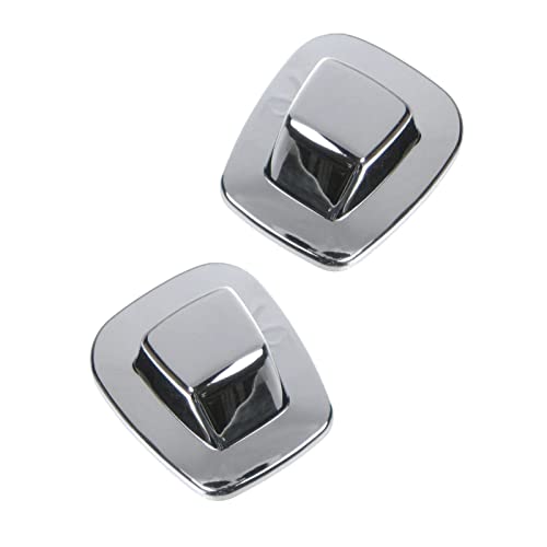 Rear License Plate Light Lens Chrome Pair Set for Chevy Tahoe C/K Pickup Truck