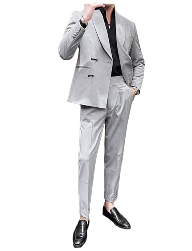 Costume 2 pièces hommes à revers châle pour loisirs quotidiens