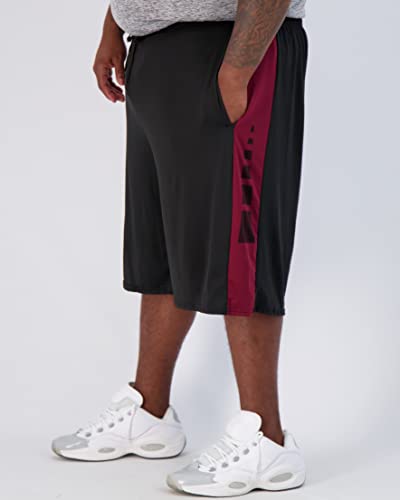 Image of Real Essentials Men's Big & Tall 3-Pack Dry Fit & Mesh Active Athletic Perfomance Shorts (3X-5X)