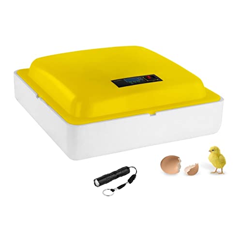 incubato 88 Eier Brutmaschine Inkubator Hühner Brutautomat Brutkasten mit Schierlampe Temperatur- und Luftfeuchtigkeit-Alarm Cover