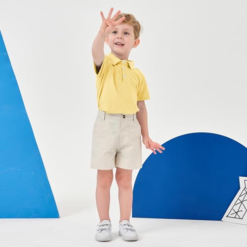 Image of Volunboy Baby Boy Summer Clothes Short Sleeve Polo Shirts Shorts Set Pique Beach Outfits