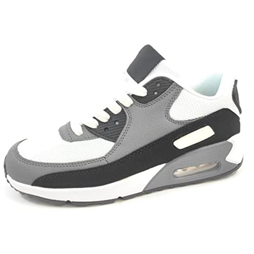 Deportivo Hombre y Mujer Cásual para Caminar Confortable | Zapatillas Deportivas Unisex Baratas - M 02 (Gris Blanco, Numeric_36) Cover