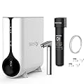 Waterdrop Reverse Osmosis System, Instant Hot Water Dispenser, 600 GPD, Waterdrop RODI Deionization Water Filter System, Resin Filter Bundle