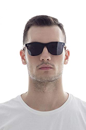 MAFIAWOOD EXCLUSIVE WEAR Sunglasses with Wood Straps Flat Front Barker3