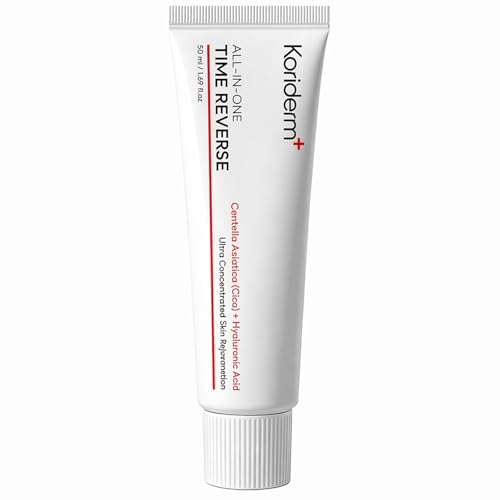 KORIDERM Time Reverse Cream All-In-One Daily Moisturizing Face Cream for Nourishing Hydrates Firms & Reduces Wrinkles Centella Acid Formula All Skin Types 50 mL / 1.69 fl oz (1)