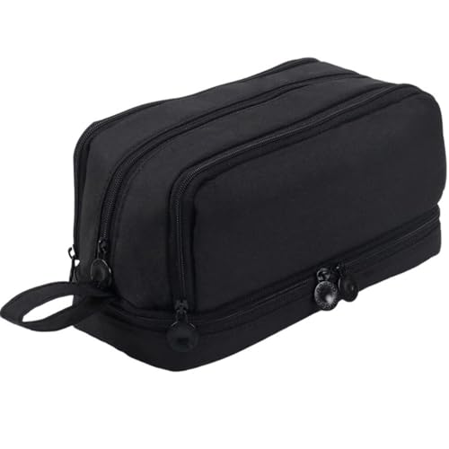 NEXROLA Estuche Escolar Diseño de 3 Compartimentos, Robusto y versátil, con Cierre de Cremallera. Adecuado para Estudiantes Adolescentes de Ambos sexos. Ideal para entornos Escolares y de Oficina