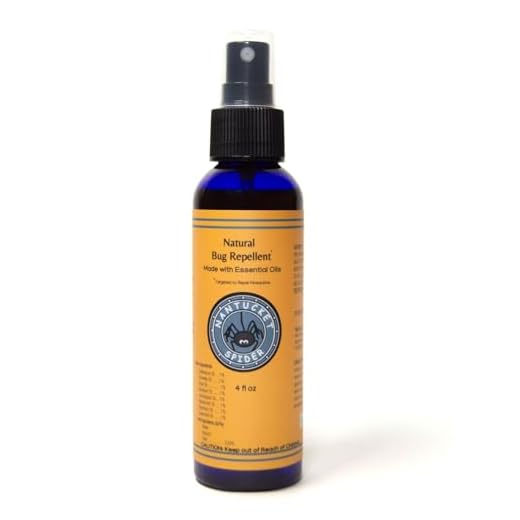 Nantucket Spider Natural Bug Spray for Adults and Kids - 4 oz | Long-Lasting Protection Against Mosquitoes, Biting Flies, Wasps, & No-See-Ums | Deet-Free Organic Essential Oil Insect Repellent