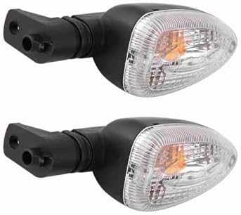 Miniatura 7 de Terisass Luces de giro 1 par motocicleta indicadores lente 12V plástico dirección indicador lámpara con para F650GS 2008-2009 F800GS F800R 2007-2008