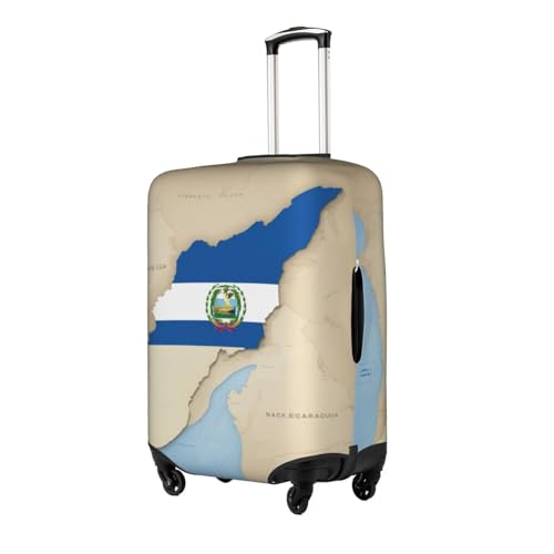 Housse de valise extensible Nicaragua blanche imprimé haute qualité - 2