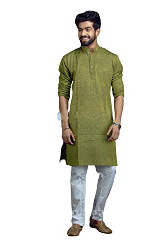 Image of Dheu Khadi Certified Handloom Men's Cotton Kurta