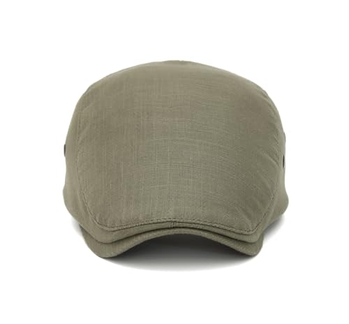 Image of Quanhaigou Unisex Denim Newsboy Hats Flat Ivy Gatsby Cabbie Driving Berets Hat Cotton Dad Cap for Men Women