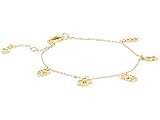 Kate Spade New York Spade Floral Charm Bracelet Clear/Gold One Size