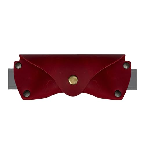 Image of Leather Glasses Case for Men - Vintage Rustic Belt Eyeglass Holder