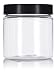 Clear PET Plastic (BPA Free) Refillable Jar - 8 oz / 250 ml (6 pack) + Spatulas and Labels