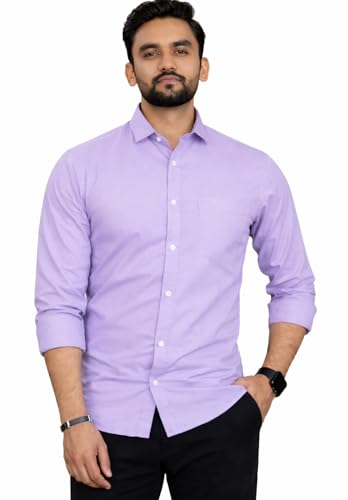 Image of Men Cotton Blend Full Sleeve Shirt for Man | Casual Business Party Festival Regular Fit, Long Sleeve with Chest Pocke | Formal Shirt for Men