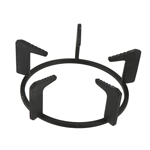 LIFKOME Gusseisen Wok Ring 7.5 Zoll Verdickter Anti-Rutsch Topfhalter Für Gasherd Unterstützt Gleichmäßige Wärmeverteilung Und Energieeffizienz
