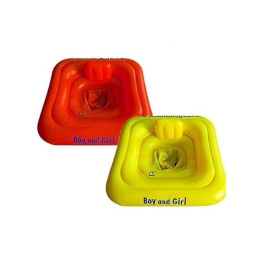 Trade Shop Traesio Salvavidas Para Niños Forma Cuadrada Con Alojamiento Patas Antideslizantes, 2 Colores