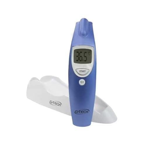 G-Tech Termômetro Clínico Digital De Testa Sem Contato - Medição Da Temperatura Corpórea Ambientes E