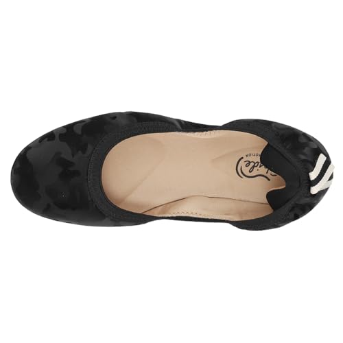 LifeStride Womens Devoted Camo Ballet Flats Casual - Black - Size 11 M4