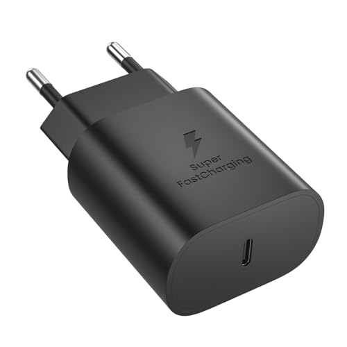 Cargador USB C, Cargador 25W Carga rápida, para Samsung Galaxy A17 A16 A15 A56 A55 S25 S24 S23 S22, Enchufe Carga Rápida, Enchufe Tipo c, para iPhone 16 15 14 13 12 11/ Pro MAX, Adaptador Tipo C