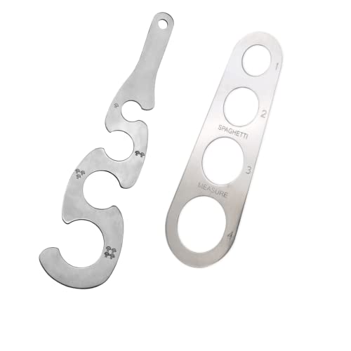 Catálogo para Comprar On-line Medidores para la pasta para comprar hoy. 46 Armrouns - Juego de 2 herramientas medidoras de pasta espaguetis, medidor de acero inoxidable para pasta y fideos. (PS-M2)