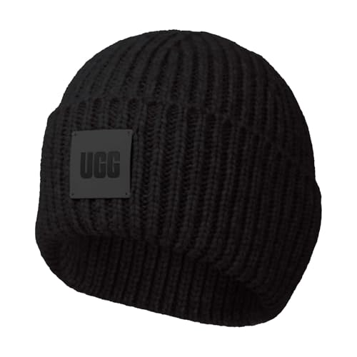UGG Herren Chunky Rib Beanie, Schwarz, Einheitsgröße