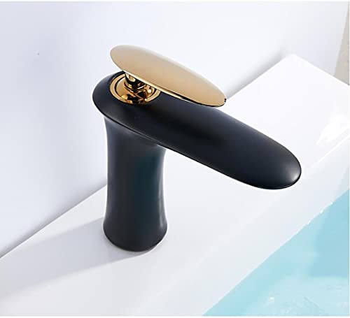 Robinet d'évier mélangeur à manche unique pour salle de bain cascade