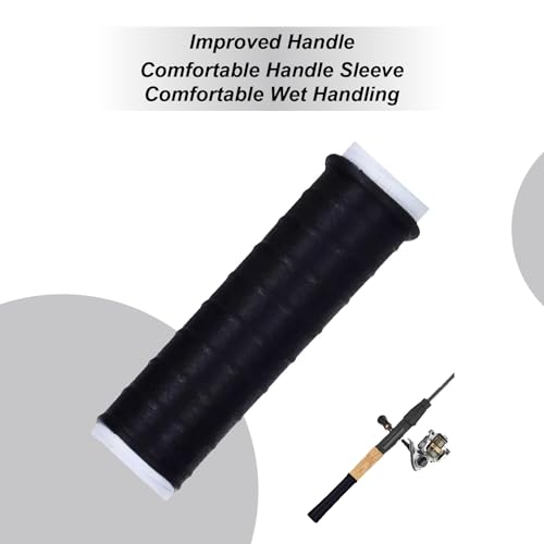 Mango de silicona para caña de pescar grip absorbente antideslizante con retráctil 2