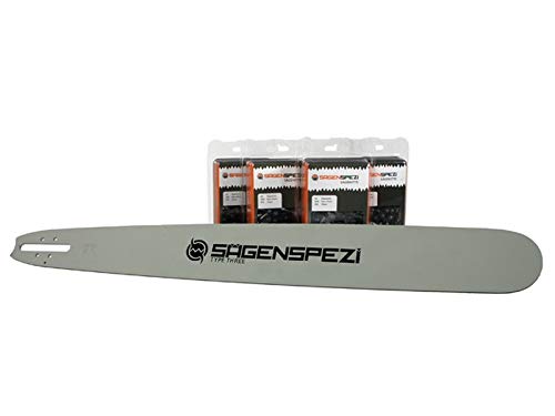 Sägenspezi - Juego de espadas (75 cm, con 4 cadenas de cincel completo, 1,6 mm, apto para Stihl 07S 07 S)