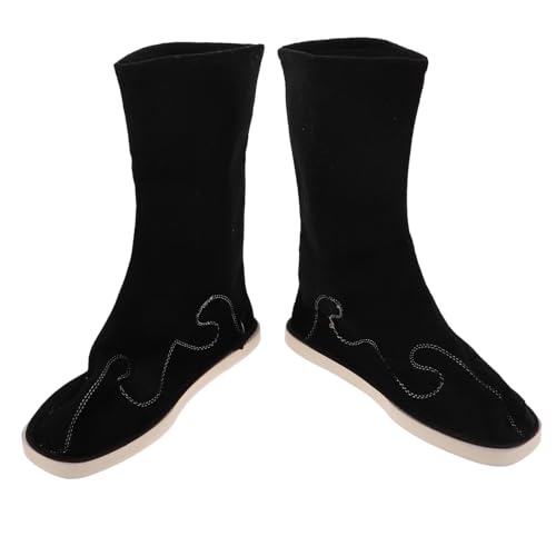 Chaussures chinoises Hanfu noires antidérapantes pour costume traditionnel oriental Mipcase