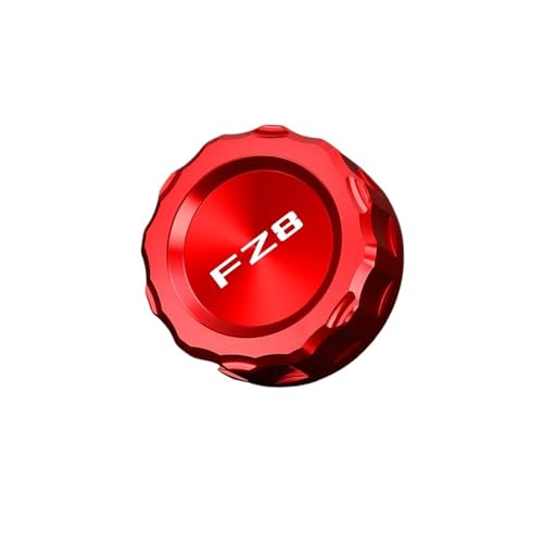 FZ1 FZ 1 FZ1S FZ6 FZ8 FAZER/FZ6R/FZ6S/FZ6N バイクアクセサリー リアブレーキフルードリザーバー オイルキャップ シリンダーカバーに対応(Red LOGO FZ8)