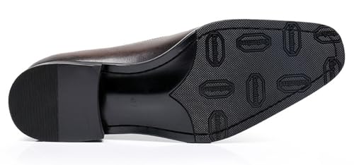 Santimon Mens Oxfords Dress Formal Shoes Genunie Leather Modern Brogues Oxford Fashion Business Casual Derby Prom Wedding Suit Shoes Tuxedo Shoes for Men3