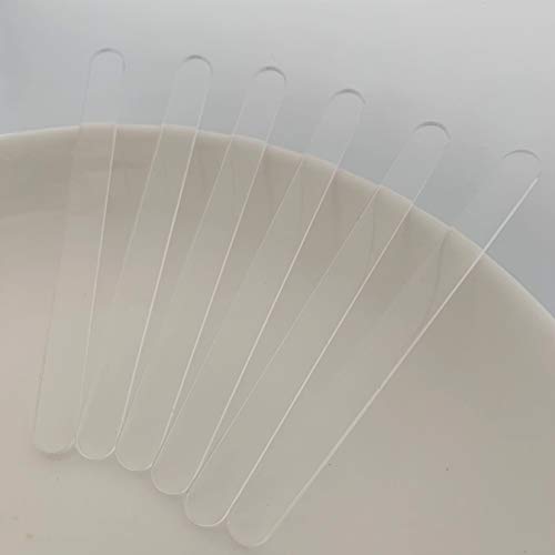 Set of 30 Reusable Acrylic Cakesicle Sticks, Gold Mirror Popsicle Sticks for Party Favors (Clear)