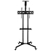 Support TV sur Pied à roulettes pour 65 Pouces,Mobile TV de Plancher Robuste pour écran Plat PC LED LCD Plasma et Incurvé l'écran 32-70 Pouces(81-178cm), 60kg (132lbs)/VESA 600*400mm