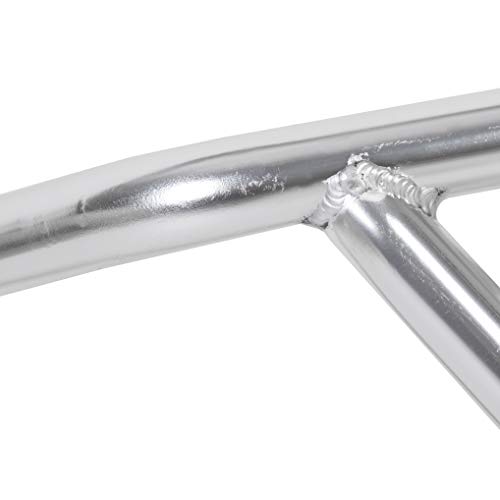 Hecasa Rear Bumper Brush Guard Compatible With 2008-2014 Polaris Rzr 800 Rzr-S 800 Rzr-4 800 Silver Aluminum #TOP7