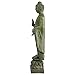 Design Toscano Enlightened One Asian Decor Indoor/Outdoor Garden Statue, 12 inches Wide, 40 inches Tall, Cast Stone Resin, Green Bronze Finish