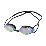 Schwimmbrille Schwimmbrille Schwimmbrillen Schwimmbrillen Schwimmbrillen Anti Beschlag Augenschutz Wasserfest Verstellbar Brille für Erwachsen, Schwarz
