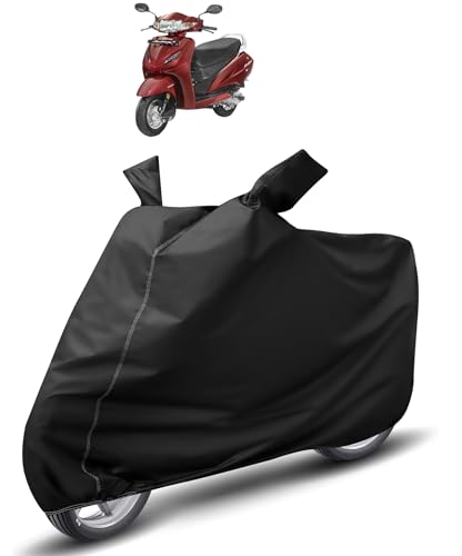 Image of Auto Hub Waterproof Scooty Cover Compatible with Activa 4G Dustproof, UV Protection Two Wheeler Scooty Activa 4G Cover - Black