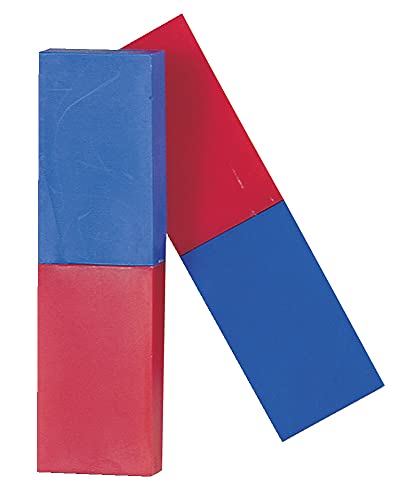 Frey Scientific Color-Coded Bar Magnets, Red/Blue, Pack of 2