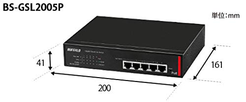 BUFFALO BS-GSL2008P 法人向け Giga対応 PoE Layer2 スマートLite 