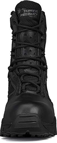 TACTICAL RESEARCH TR Chrome TR998Z WP CT 8" Waterproof Men's Tactical Boots - Black Leather Boots with Composite Safety Toe, BBP Membrane & StreetNav Traction Outsole4