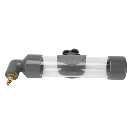 Deosdum Vogeltränke, Automatisches Trinkgerät Papageienvögel, Wasserspender Sittiche, Trinkbrunnen Vogelkäfigzubehör(Grau)